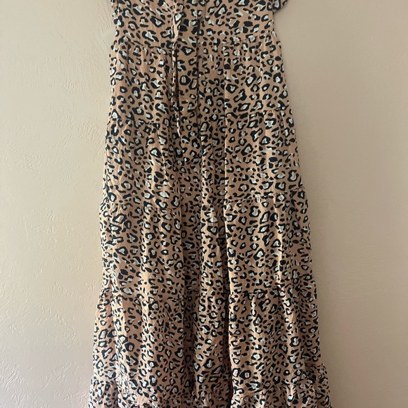 Endless Rose Animal Printed Ruffled Maxi Dress - Picture 8 of 11